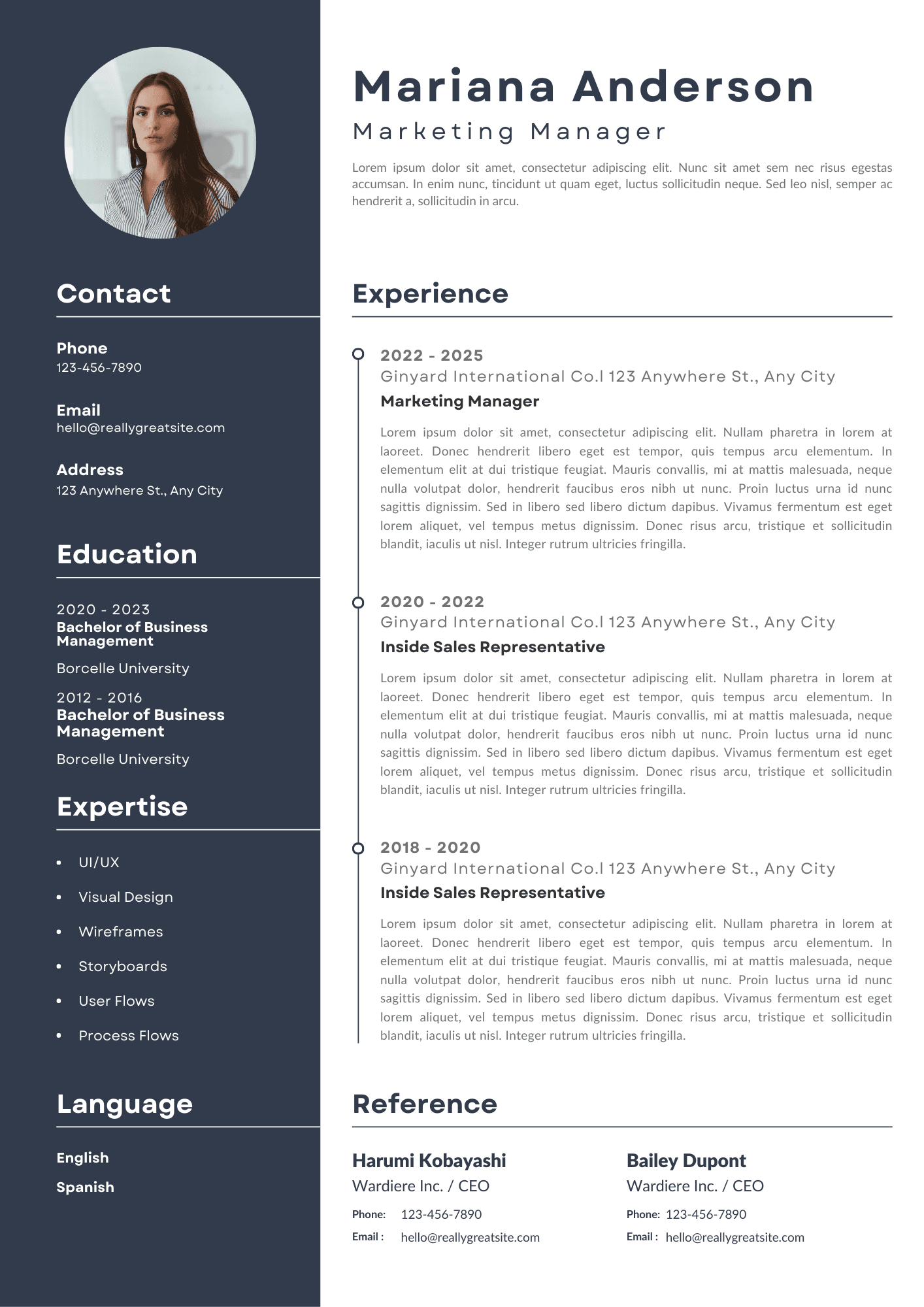 Resume template 3