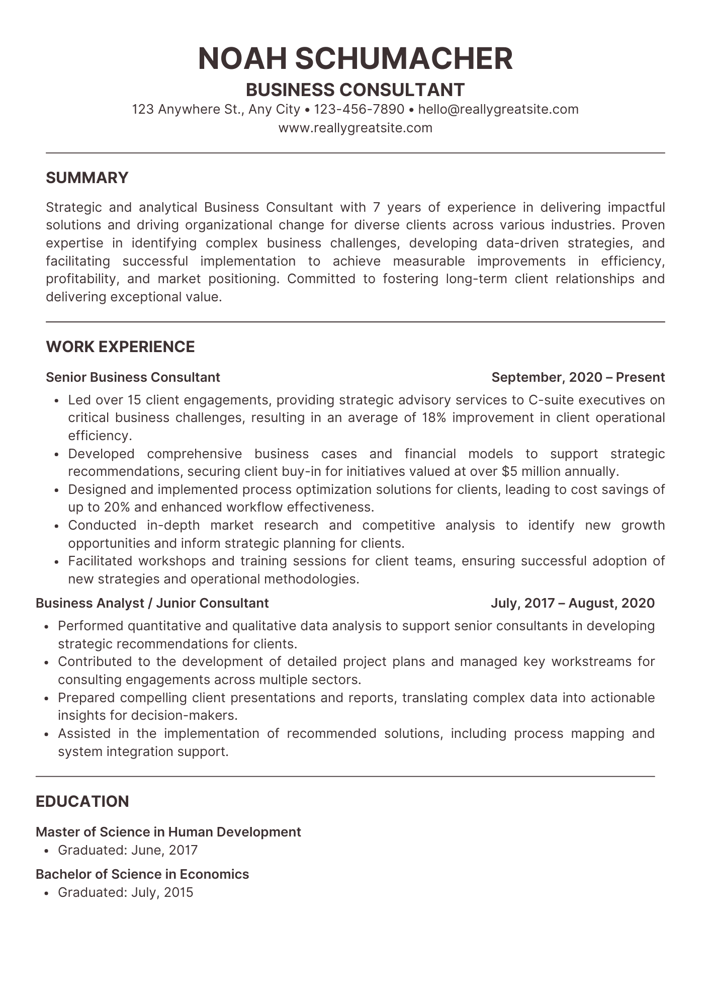 Resume template 5